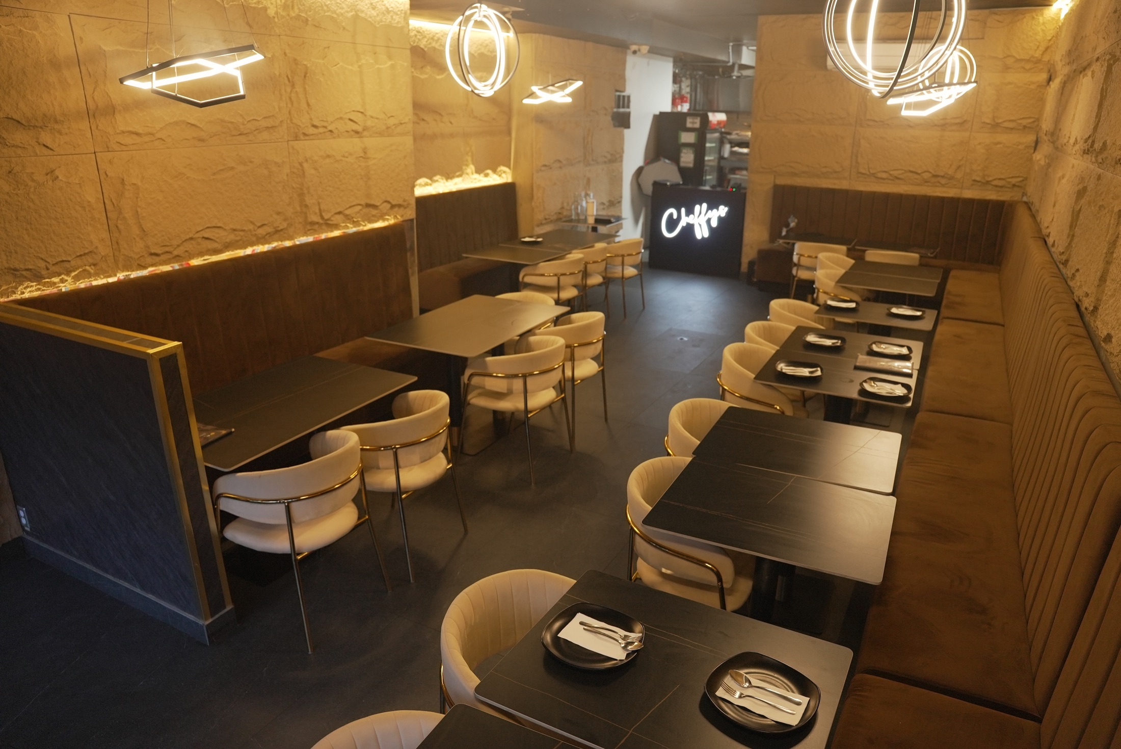The completely renovated Cheffys interior